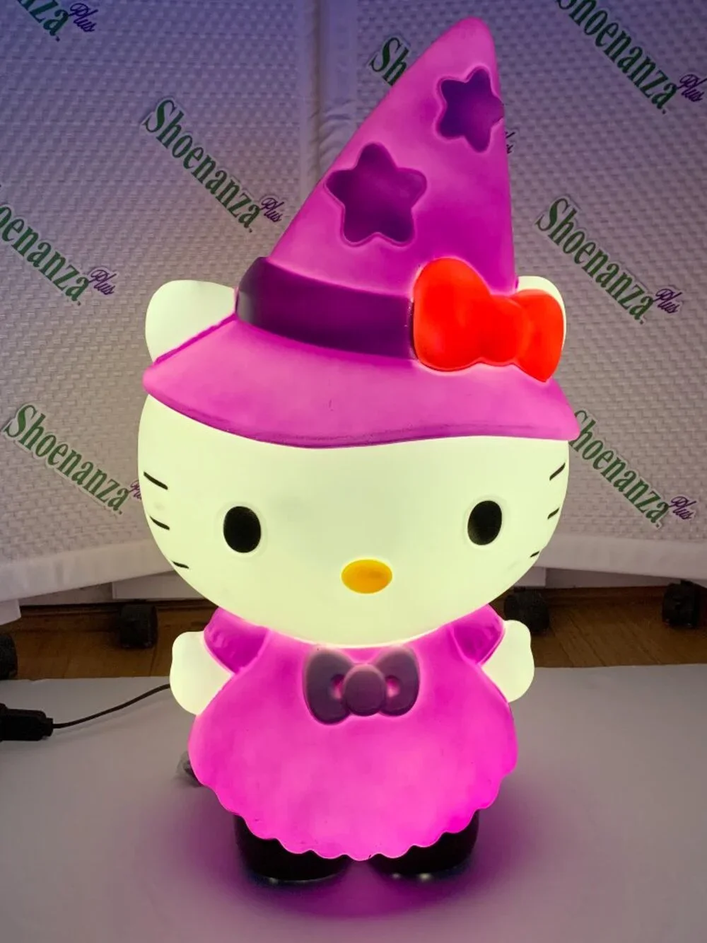 Gemmy Hello Kitty Witch Blow Mold Light Up Halloween Sanrio Decoration 22